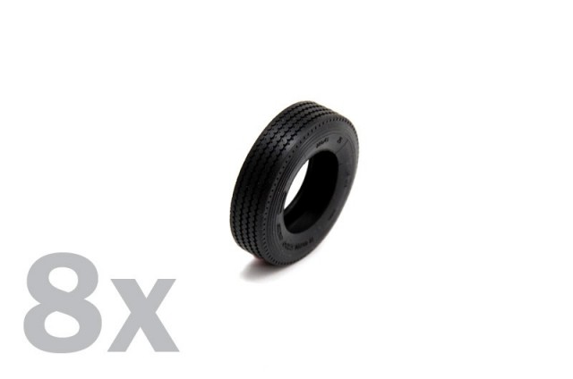 Italeri 1/24 Truck Rubber Tyres (8 stk.)