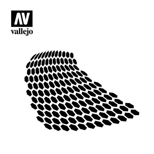 Vallejo Stencils Distorted Honeycomb