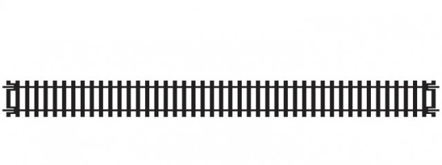 Hornby H0 1/87 Dobbel Rett Skinne 33,5cm (1 stk.) R601