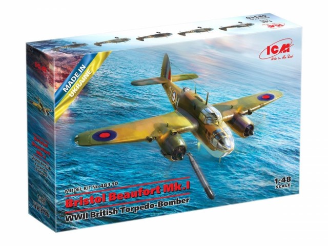 ICM 1/48 Bristol Beaufort Mk.I WWII British Torpedo-Bomber