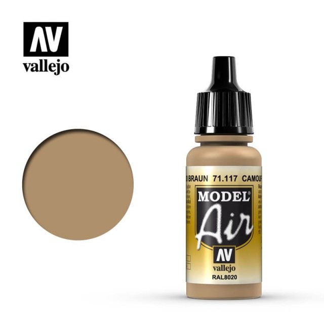 Vallejo Model Air Camouflage Brown 17ml (71.117)