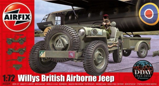 Airfix byggesett Willys British Airborne Jeep A02339
