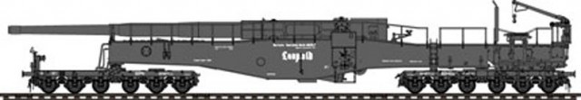 HobbyBoss 1/72 German 280mm K5(E) Railway Gun Leopold