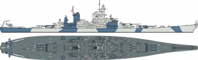 Tamiya 1/700 U.S Navy Battleship BB-61 Iowa 31616