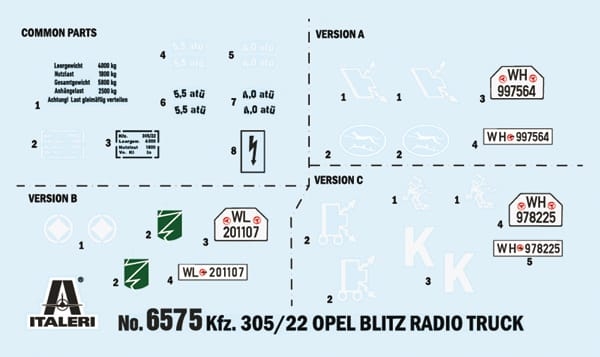 Italeri 1/35 Opel Blitz Radio Truck