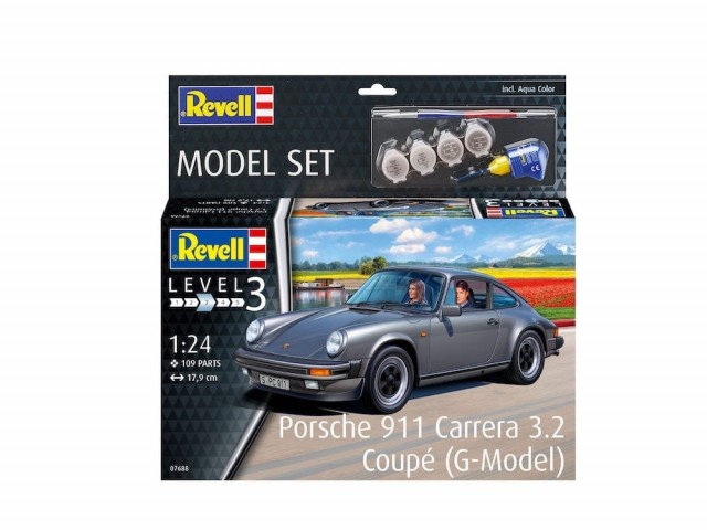Revell Startsett 1/24 Porsche 911 Carrera 3.2 Coupe (G-Model)