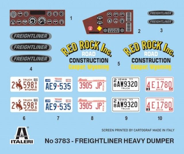 Italeri 1/24 Freightliner Heavy Dumper Truck