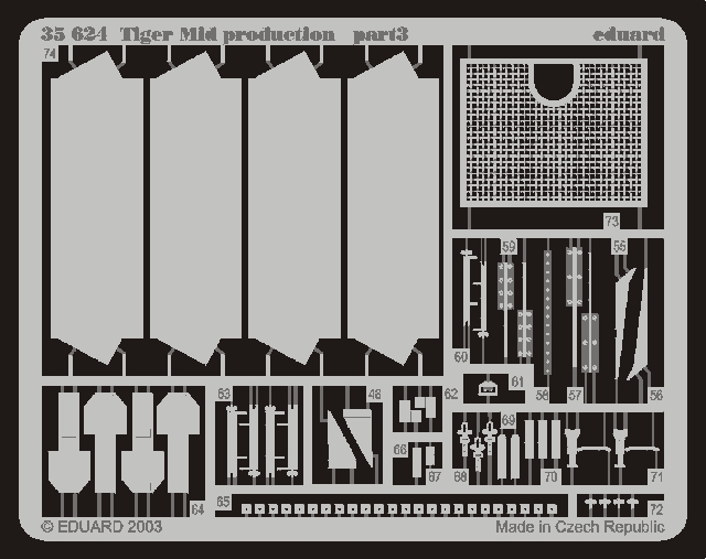Eduard 1/35 Big Ed Tiger I Mid. Production (for Tamiya kit)