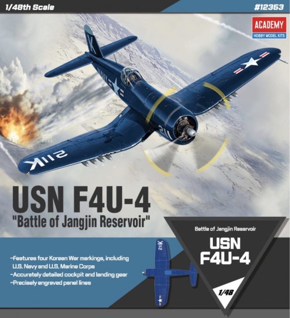 Academy 1/48 USN F4U-4 Battle of Jangjin Reservoir