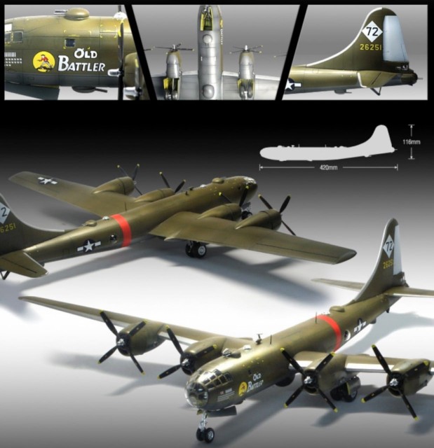 Academy 1/72 USAAF B-29A Old Battler