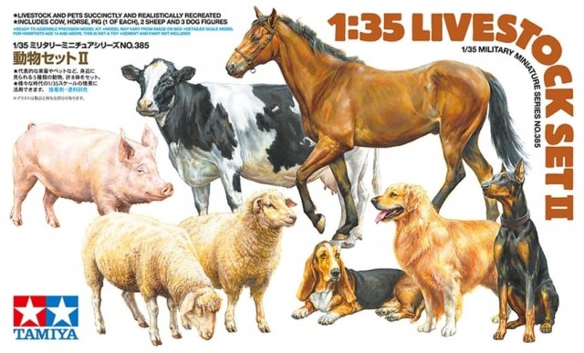 Tamiya 1/35 Livestock Set II