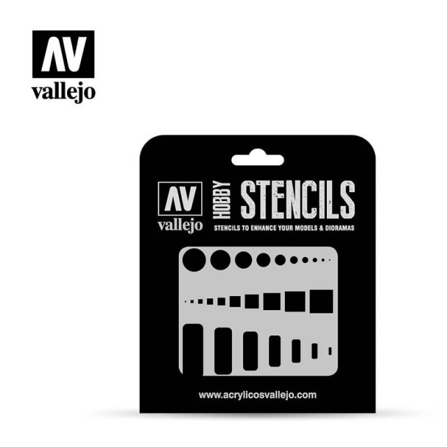 Vallejo Stencils Access Trap Doors 1/72, 1/48 and 1/32