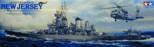 Tamiya 1/350 BB-62 New Jersey med detaljer (Modernisert utgave)