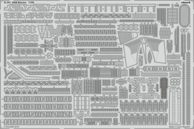 Eduard 1/350 DKM Blucher (for Trumpeter kit)