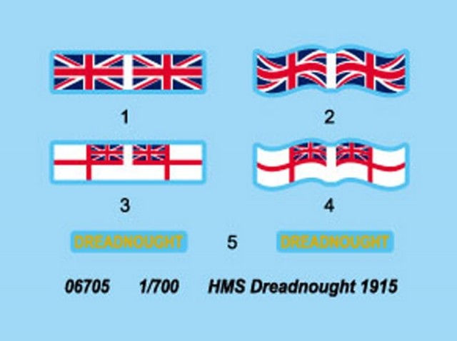 Trumpeter 1/700 HMS Dreadnought 1918