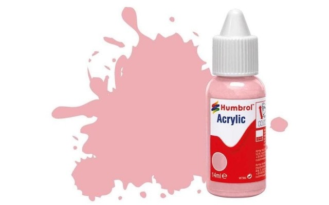 Humbrol Akryl No 57 Pink - Matt 14ml Dropper Bottle