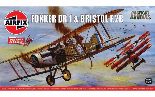 Airfix 1/72 Fokker Dr.1 and Bristol F.2B - Dogfight Doubles - Vintage Classics