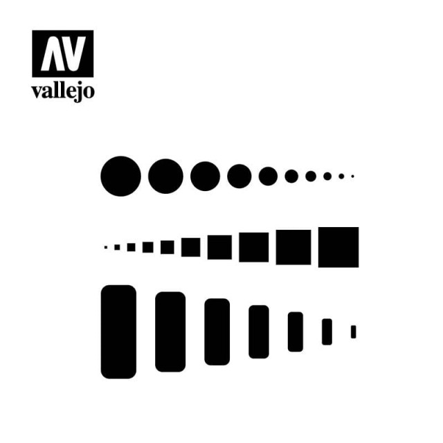 Vallejo Stencils Access Trap Doors 1/72, 1/48 and 1/32
