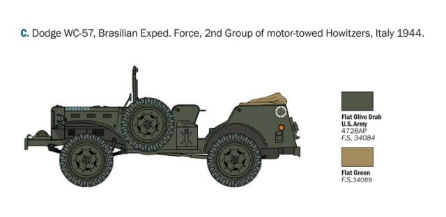 Italeri 1/35 Dodge WC-56/57 Command Car