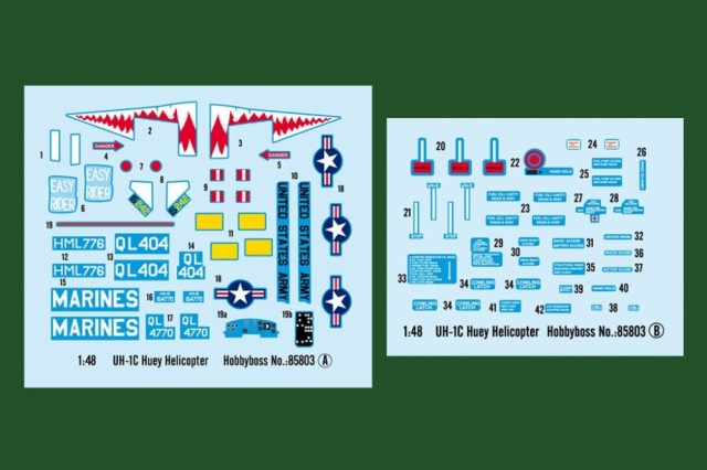 HobbyBoss 1/48 Bell UH-1C Huey Helicopter