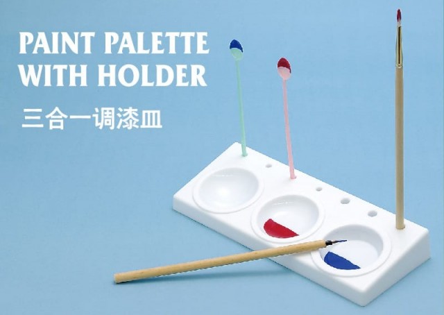 Palett med Holder for Pensler