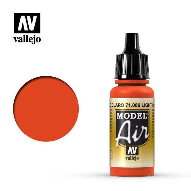 Vallejo Model Air Light Red 17ml (71.086)
