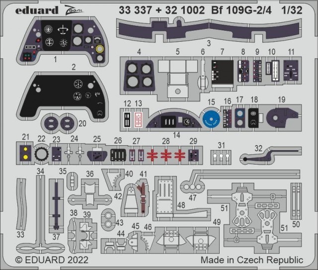 Eduard 1/32 Bf109 G-2/4 (for Revell Kit)