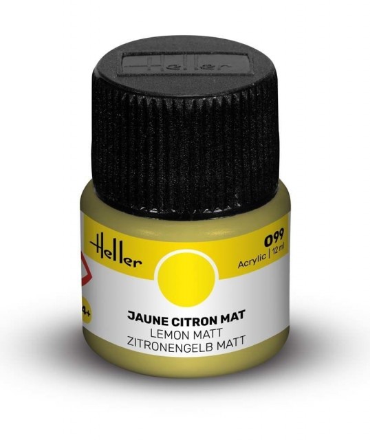 Heller Akryl No 99 Lemon - Matt 12ml