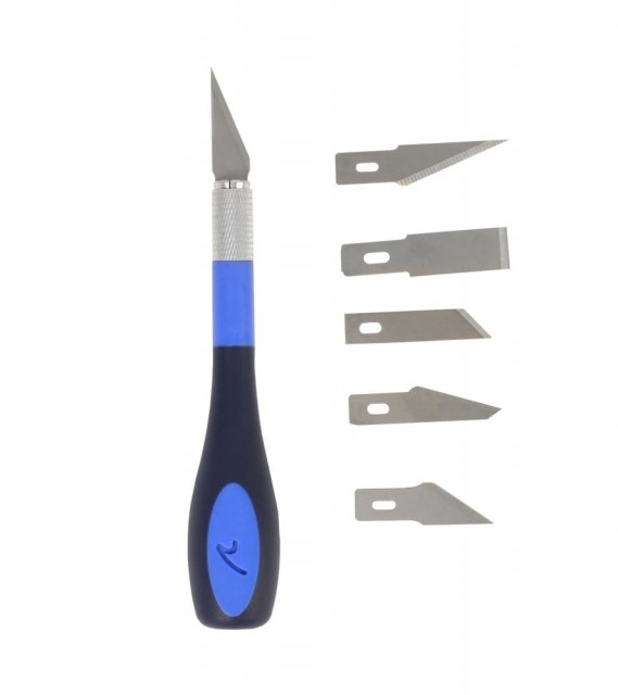 Artesania Ergonomisk hobbykniv med 6 knivblader
