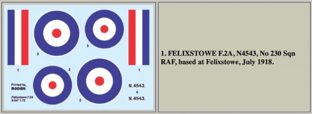 Roden 1/72 WW1 Felixstowe F.2A