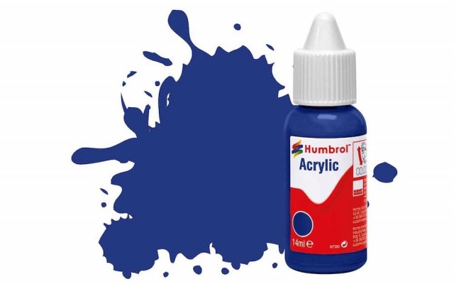 Humbrol Akryl No 25 Blue - Matt 14ml Dropper Bottle
