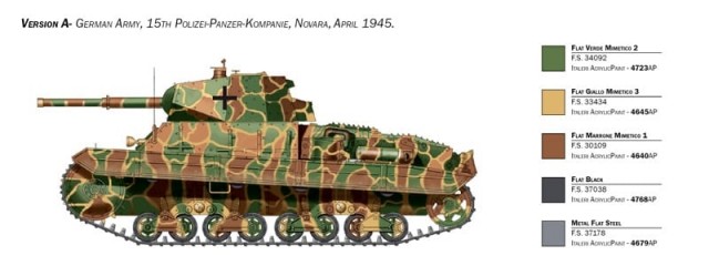 Italeri 1/35 Italian Heavy Tank Carro Armato P40