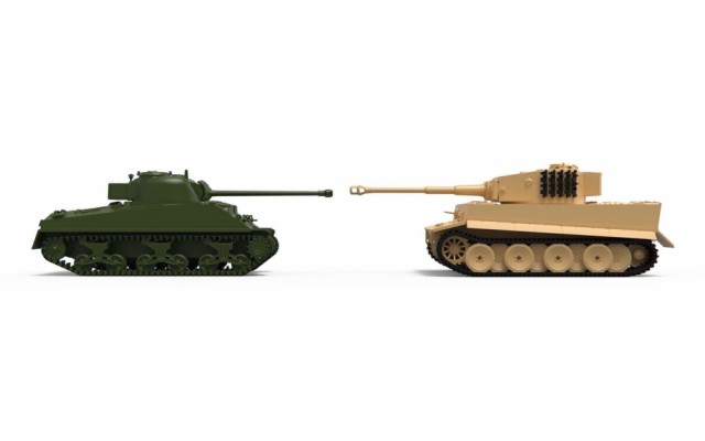 Airfix Gavesett 1/72 Tiger I and Sherman Firefly Vc Classic Conflict