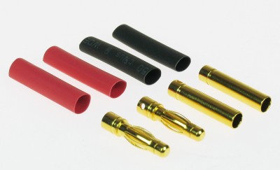 4mm Gold Connector Set (2 Pairs+Shrink)