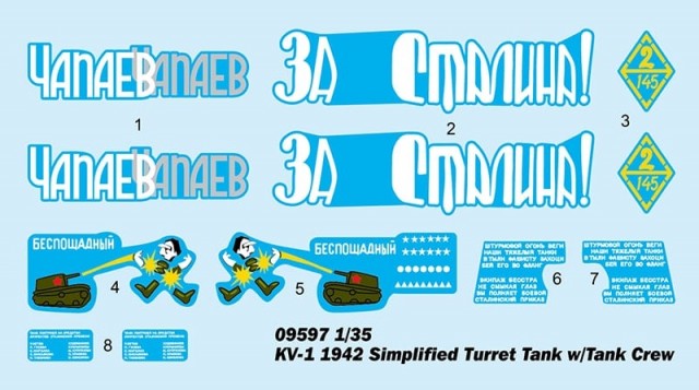Trumpeter 1/35 KV-1 1942 Simplified Turret Tank w/Tank Crew