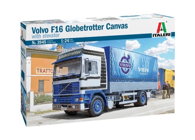 Italeri 1/24 Volvo F16 Globetrotter Canvas with Elevator