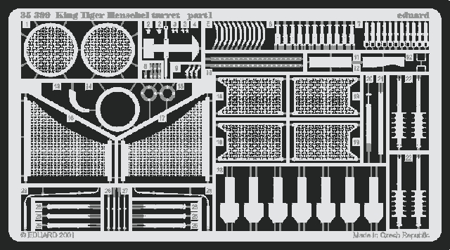 Eduard 1/35 Big Ed King Tiger Henschel (for Tamiya kit)