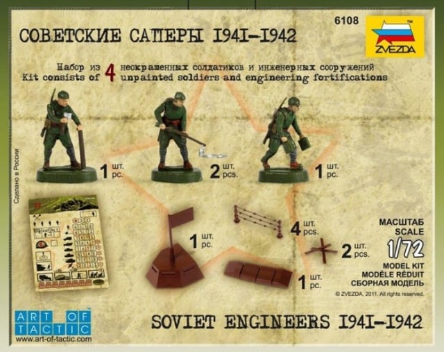 Zvezda 1/72 Soviet Engineers 1941-42
