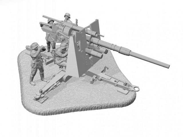 Zvezda 1/72 German Heavy Anti-Aircraft Gun 88mm Flak 36/37