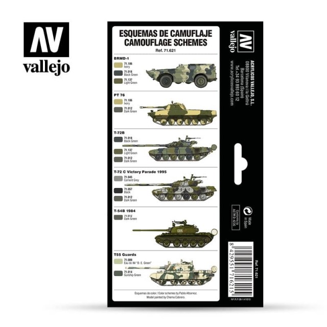Vallejo Model Air Cold War and Modern Russian Green Patterns