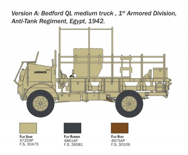 Italeri 1/35 Bedford QL Medium Truck