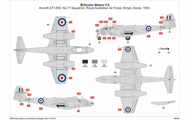 Airfix 1/48 Gloster Meteor F.8 Korea