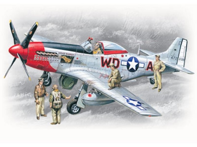 ICM 1/48 Mustang P-51D with USAAF Pilots and Ground Personnel
