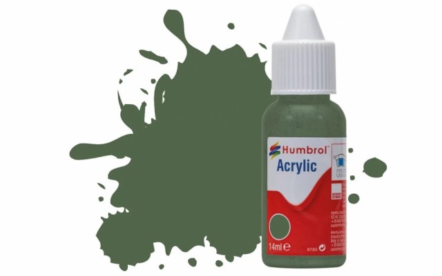 Humbrol Akryl No 252 RLM 82 Olivgrun - Matt 14ml boks