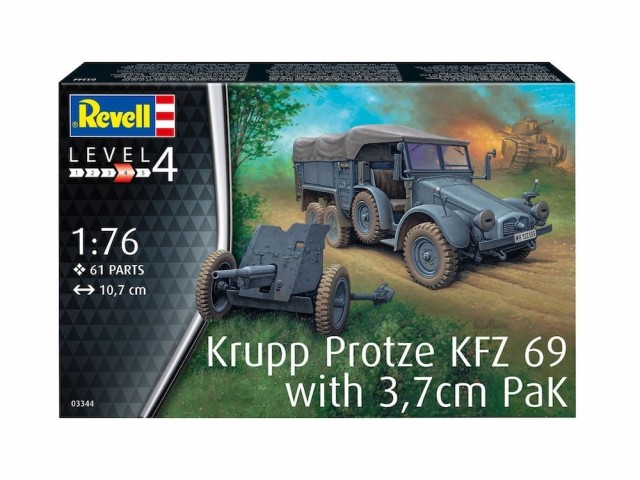 Revell 1/76 Krupp Protze KFZ 69 with 3,7cm PaK