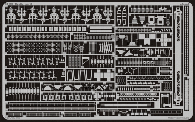 Eduard 1/350 Detaljesett Tirpitz (for Tamiya kit)