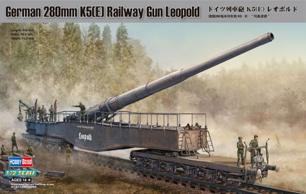 HobbyBoss 1/72 German 280mm K5(E) Railway Gun Leopold