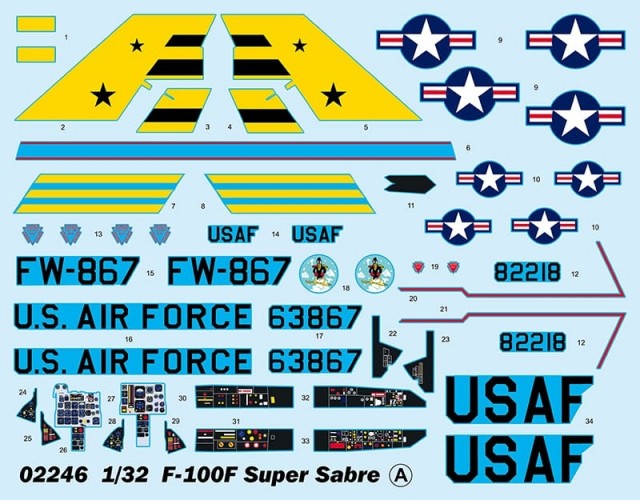 Trumpeter 1/32 F-100F Super Sabre