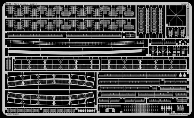 Eduard 1/350 Detaljesett New Jersey (for Tamiya kit)