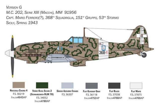 Italeri 1/32 Macchi MC.202 Folgore